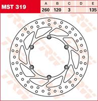 TRW MST vaste remschijf, voor de moto, MST319