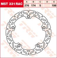 TRW MST vaste remschijf RAC design, voor de moto, MST331RAC