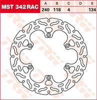 TRW MST vaste remschijf RAC design, voor de moto, MST342RAC