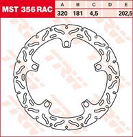 TRW MST vaste remschijf RAC design, voor de moto, MST356RAC