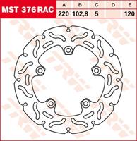 TRW MST vaste remschijf RAC design, voor de moto, MST376RAC