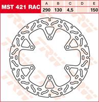 TRW MST vaste remschijf RAC design, voor de moto, MST421RAC