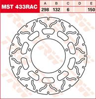 TRW MST vaste remschijf RAC design, voor de moto, MST433RAC