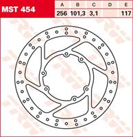 TRW MST vaste remschijf, voor de moto, MST454