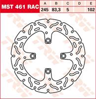 TRW MST vaste remschijf RAC design, voor de moto, MST461RAC