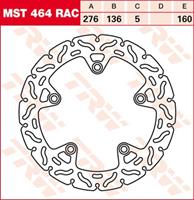 TRW MST vaste remschijf RAC design, voor de moto, MST464RAC
