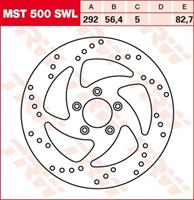 TRW MST vaste remschijf, voor de moto, MST500SWL