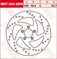 TRW MST vaste remschijf, voor de moto, MST500SWR