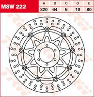 Bremsscheibe Vorderachse TRW MSW222