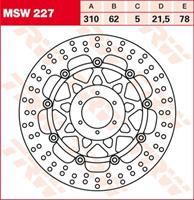 TRW MSW Zwevende remschijf, voor de moto, MSW227