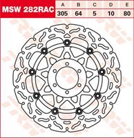 TRW MSW zwevende remschijf RAC design, voor de moto, MSW282RAC