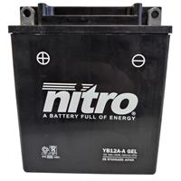 NITRO Gesloten batterij onderhoudsvrij, Batterijen moto & scooter, NB12A-A-SLA