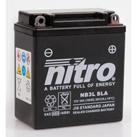 NITRO Gesloten batterij onderhoudsvrij, Batterijen moto & scooter, NB3L-SLA
