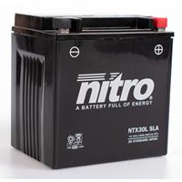 NITRO Gesloten batterij onderhoudsvrij, Batterijen moto & scooter, NTX30L-SLA