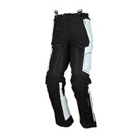 MODEKA Khao Air pants, Doorwaai motorbroek heren, Zwart-Licht Grijs