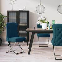 vidaXL Esszimmerstühle 4 Stk.  Blau