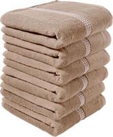 Erwin Müller Handtuch 6er-Pack Frottier beige Gr. 50 x 100