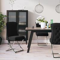 vidaXL Esszimmerstühle 2 Stk.  Schwarz