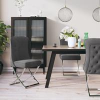 vidaXL Esszimmerstühle 2 Stk.  Grau