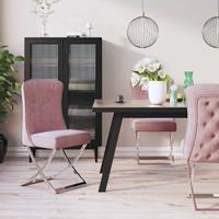 vidaXL Esszimmerstühle 2 Stk.  Rosa
