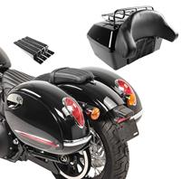 Craftride Topcase Set für Harley Davidson CVO Pro Street Breakout mit Seitenkoffer BM4 