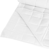 beliani Angenehm weiche Bettdecke aus Polyester/Baumwolle Weiß 135 x 200 cm Korab - Weiß