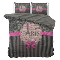 Dreamhouse Dekbedovertrek I Love Paris Pink-Lits-jumeaux (240 x 200/220 cm)