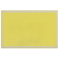 Beliani Outdoor vloerkleed geel 120 x 180 cm ETAWAH