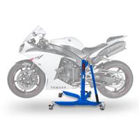 ConStands Set: Zentralständer Yamaha YZF-R1 07-14 blau Motorradheber Power-Classic + Motorradwippe Easy-Plus Motorradständer bis 21 Zoll blau