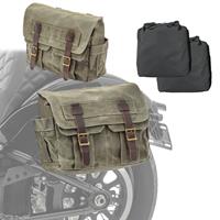 Craftride Set 2x Seitentasche für Harley Davidson Softail Street Bob Satteltasche  CV1 army green