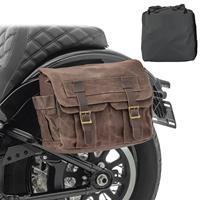 Craftride Motorrad Satteltasche Canvas mit Innentasche  CV1 Seitentasche braun