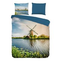 Good Morning Windmill Dekbedovertrek - Lits-jumeaux (240x200/220 Cm + 2 Slopen) - Katoen - Multi