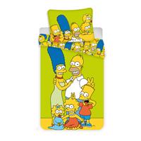 The Simpsons Dekbedovertrek Family - Eenpersoons - 140 X 200 Cm - Katoen