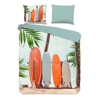 Good Morning Surf Dekbedovertrek - 2-persoons (200x200/220 Cm + 2 Slopen) - Katoen - Multi