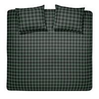 Damai Timber Flanel Dekbedovertrek - Lits-jumeaux (260x200/220 Cm + 2 Slopen) - Flanel - Green