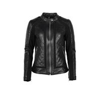 Helstons Kate Leather Soft Stretch Black Black Jacket