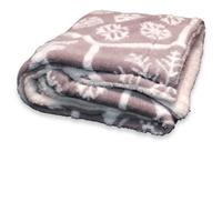 Unique Living Jul Fleece Plaid - Fleece Polyester - 150x200 Cm - Taupe