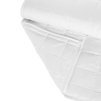 Beliani - Steppdecke Bettdecke Sommerdecke Polyester/Baumwolle Weiß 220 x 240 cm Annapurna - Weiß