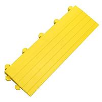 Vivol - Modul für Werkstattmatte - Anti-Ermüdungsmatte - Gelbes Seitenteil mit Puzzle-Noppen - Gelb