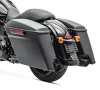 Craftride Set: Seitenkoffer Stretched für Harley Davidson CVO Street Glide (FLHXSE) 14-21 schwarz matt  + Seitlicher Windabweiser für Harley CVO Street Glide 14-21 schwarz 