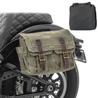 Craftride Seitentasche für Harley Davidson Dyna Fat / Street Bob Satteltasche  CV1 army green