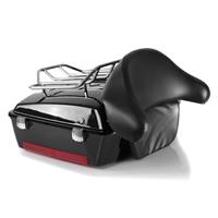 Craftride Set: Top Case Medium für Harley Davidson Street Glide (FLHX) 06-13  + Sturzbügel Spritzschutz für Harley Street Glide 06-21 Beinwärmer 