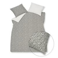 Vandyck Pure 53 Percale Flower Dekbedovertrek Anthracite 240x220