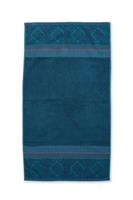 Pip Studio handdoek Soft Zellige 55x100 Donkerblauw