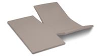 Cinderella Hoeslaken Jersey Splittopper - 180 x 200/210 cm - taupe