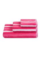 Grace grand spa Duschtuch-Set Active Stripes im 3er-Pack Handtücher pink