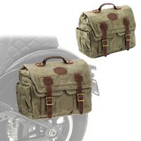 Craftride Set 2x Seitentasche für Harley Davidson Fat Boy Special/ Lo Satteltasche  CV1 army green