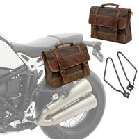 Craftride Set 2x Satteltaschen + Halter für Honda Shadow VT 750 / 600 / 125 C Satteltasche  CV5 braun