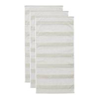 Beddinghouse Sheer Stripe Handdoek 50 x 100 cm - Zand - Set van 3