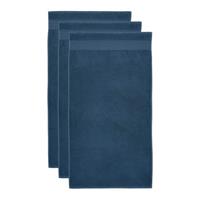 Beddinghouse Sheer Handdoek 60 x 110 cm - Donkerblauw - Set van 3